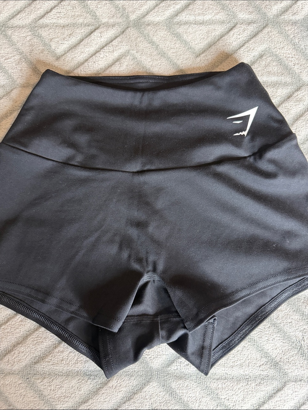 Gymshark Black High-Waisted Athletic Shorts
